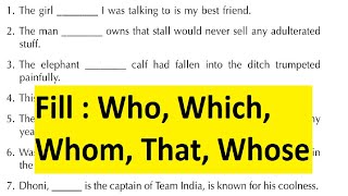 Relative Clause | Who, Whom, That, Which, Whose का प्रयोग | Cause in English Grammar