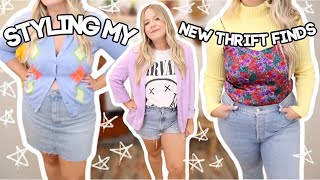 *attempting* to style new THRIFTED pieces into outfits!