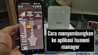 Cara membuka aplikasi huawei manager di modem orbit dan modem huawei lainnya