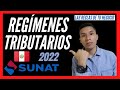 🤔 QUÉ SON LOS REGÍMENES TRIBUTARIOS Y CUANTOS HAY 💥 LO QUE LA SUNAT NO TE DICE [ PERÚ 2022 ] ⭐️