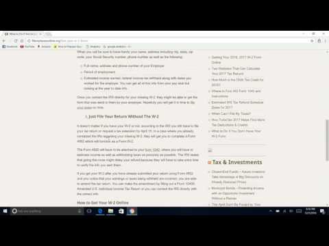What to Do If You Don’t Have Your W2 Form What to Do If You Don’t Have Your W2 Form