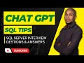 ChatGPT Destroys SQL server interview questions