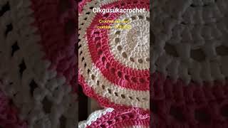 Crochet cushion  汽车坐垫 #crochet #shortvideo #shorts #handmade#tshirtyarn @Qiaokelic Tan