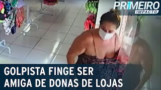 Golpista rouba lojas ganhando confiança das vendedoras | Primeiro Impacto (21/03/22)