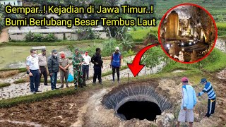 Gempar di Jawa Timur..! Bumi berlubang besar tembus laut lagi viral di Lamongan