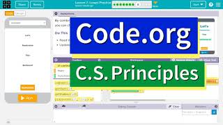 Code.org Lesson 7.8 Loops Practice | Tutorial with Answers | Unit 5 C.S. Principles (7.7 2021)