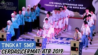 Lomba CERDAS CERMAT ATB Tingkat Sekolah Menengah SMP Babak Penyisihan Di Grand Batam Mall 2019