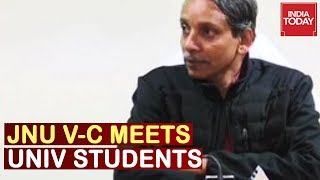 JNU V-C Interacts With University Students, Promising Security To Students in Campus