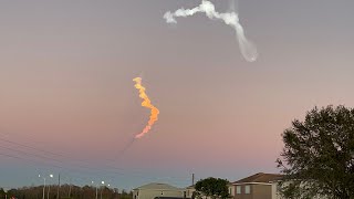 SpaceX Falcon Heavy Launch View from Orlando, FL - 15-Jan-2023 - 5:55pm ET
