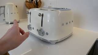 Smeg 50s Retro Line Cream 4x4 Slot Toaster Review, Perfect Toast and So Cute!