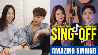 SING-OFF TIKTOK SONGS Part II REACTION (Reza Darmawangsa vs Mirriam Eka)