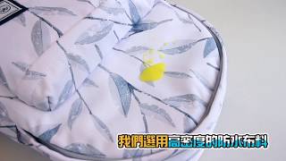 【超強防水實測】奈米等級的防水抗污漬後背包 | HC STORE |【可放14吋筆電】防水後背包-白雪藍葉(防盜系列)