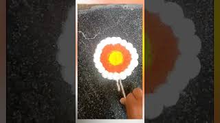 easy rangoli 🌞||  sun rangoli☀️पौष महिन्यातील रविवारी काढण्यासाठी सोपी रांगोळी #viral #trending