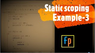Static scoping Example-3