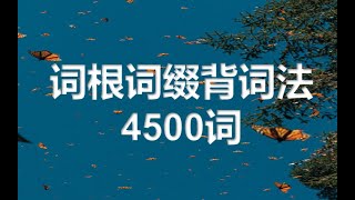 4500词 [背单词] 词根词缀背词大法 3