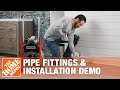 SharkBite Push-to-connect Pipe Fittings & Installation Demo | The Home Depot