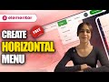 FREE Horizontal Menu Widget Elementor | Tutorial