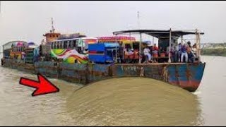 Ferry - Mawa Ferry Ghat || Padma River || Mawa Tour || Ferry Ghat Mawa