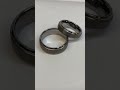 His & Her's 8MM/6MM Brush Center Step Edge Tungsten Carbide Wedding Band Ring Set