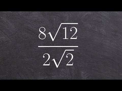 Can you ever have a radical in the denominator?