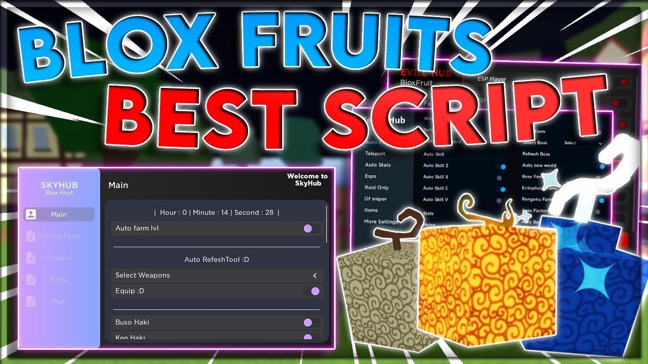 🍩BLOX FRUITS Script Pastebin 2022 UPDATE 17 PART 3 AUTO FARM AUTO RAID ...