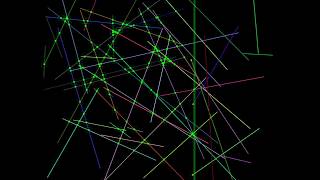 Visualization of Sweep Line Intersections search by Bentley-Ottmann algorithm