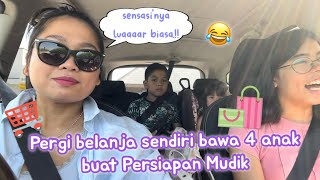 NYICIL BELANJA BUAT KE INDONESIA, PERGI SENDIRI BAWA 4 ANAK, SENSASI’NYA WARBIASAK‼️