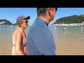 4k walking la concha beach on summer in donostia san sebastian basque country spain 2021