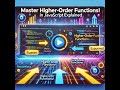 Master Higher-Order Functions in JavaScript 🔥 | JavaScript Tutorial for Developers