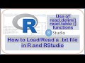 How to Load Tab Delimited txt file in R and RStudio | Reading .txt File in R