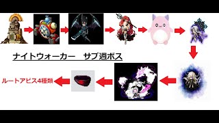 メイプルストーリー　ナイトウォーカー　サブ週ボス(Nスウデミまで）