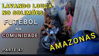 WASHING DISHES IN THE SOLIMOES RIVER - AMAZONAS - VIDEO 47