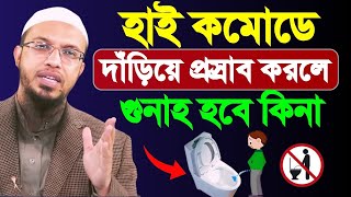 হাই কমোডে দাঁড়িয়ে প্রস্রাব করলে গুনাহ হবে কিনা | Shaikh Ahmadullah | শাইখ আহমাদুল্লাহ