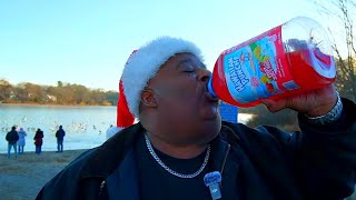 1 Gal. Hawaiian Punch Fruit Juicy Red Chug By A Frozen Lake