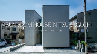 A Stunning Minimalist Home with a Floating Sunroom! | Sunroom House in Tsukaguchi