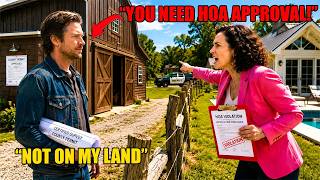 HOA Karen Called My Barn “Unapproved Construction” — Then Court Learned Her Pool House Was On My Lan