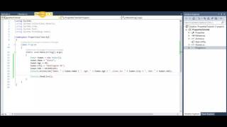 C# - Tutorial - Properties and Constructor