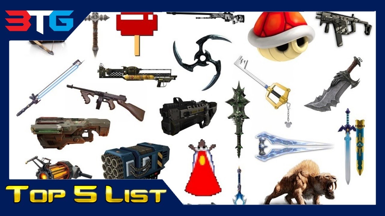 Top 5 | FAVORITE Video Game Weapons - YouTube