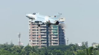 F7 BGI takeoff with banner attached behind