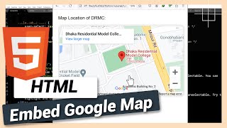 How to Add Google Map Location to Your Website | HTML and CSS tutorial