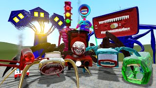 ALL MONSTER COLORS | CHARLES, CAR EATER, BUS EATER, SCARY THOMAS, TRAIN EATER in Garry's Mod!
