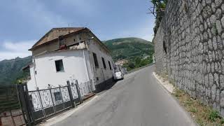 Driving inland from Maiori to Tramonti.