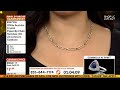 blue austrian crystal paperclip necklace in silvertone 18 22