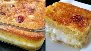 Basbousa Recipe | Eid Special Recipe | Cream Basbousa | Basbousa with Cream Filling | Rava Cake