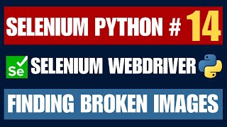 Selenium Python #14 | Finding Broken Images