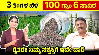 ಚಿಯಾ ಬೆಳೆದು ಲಾಭದ ಹಾದಿಯಲ್ಲಿರುವ ರೈತ | How to Start a Chia Seeds Farming? Chia Seeds Farming In Kannada