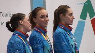 Team award ceremony - MODERN PENTATHLON U24 JUNIOR EUROPEAN CHAMPIONSHIPS - Drzonków 22.11.2019