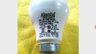 Meanings of Symbol on LED Bulb , 6500K,  Cool Daylight ,BEE 3 STAR, lumens , PF, B22 base