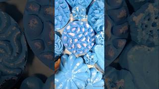 Soft powdery \u0026 A little bit damp blue gymchalk reform mini mass crush of big flowers and discs 💎💎💎💎💎