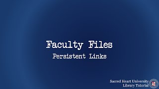Persistent Links